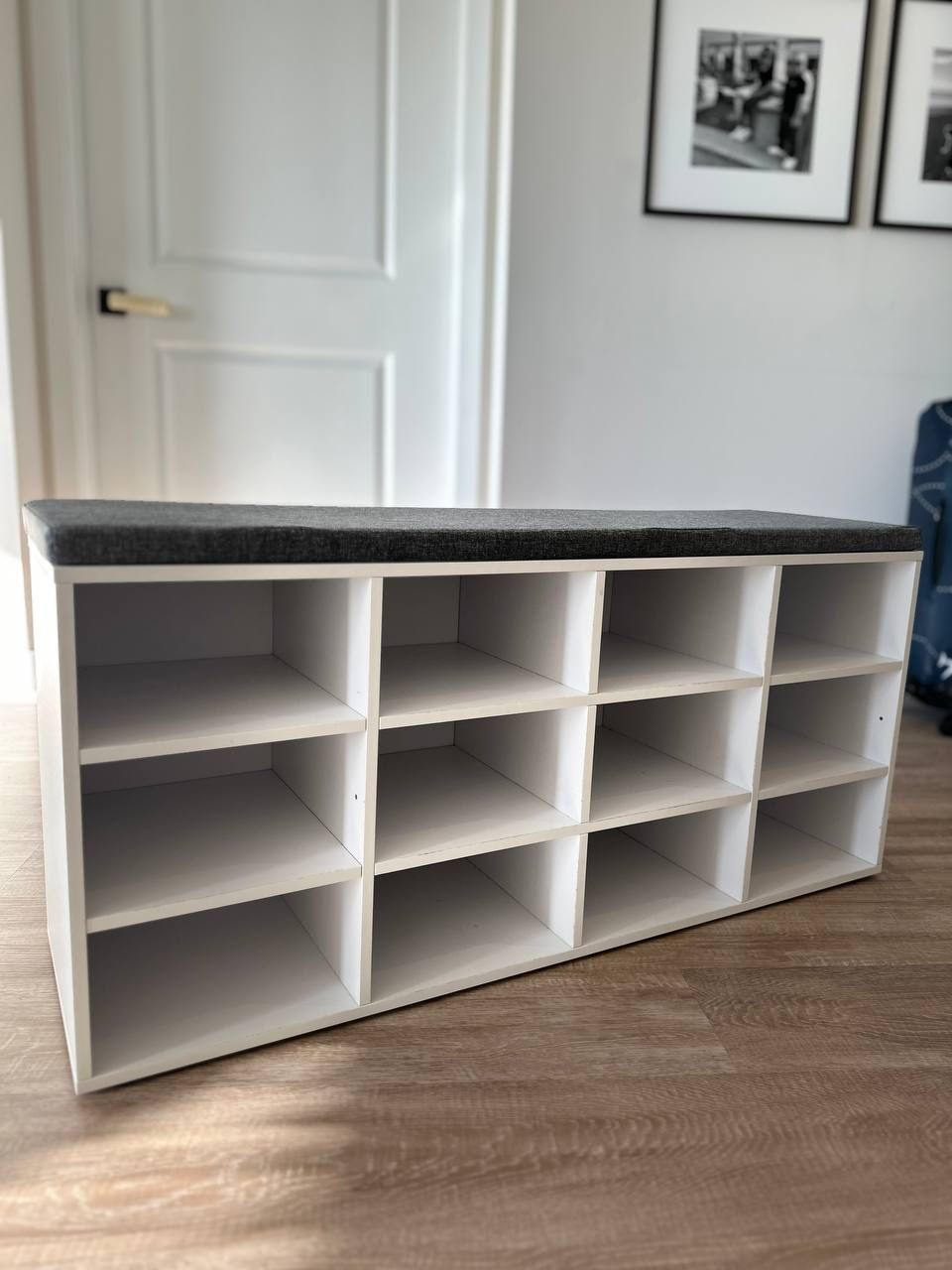 Shoe Storage Bench with Cushion