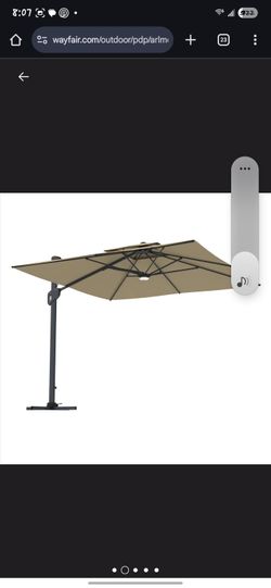 Beige Patio Umbrella