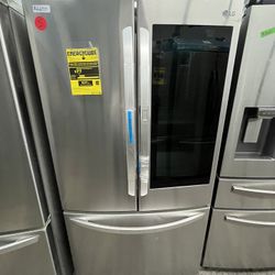 LG French Door Instaview Refrigerator 27 Cubic Feet New