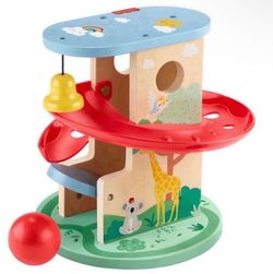 Fisher-Price Wooden Treehouse Ball Run baby and toddler toy