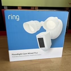 Ring Floodlight Cam Wired Plus - White