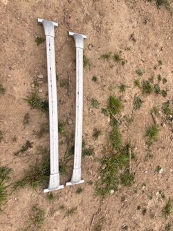 Silver Aluminum Roof Rack Cross Bars – Set of 2
