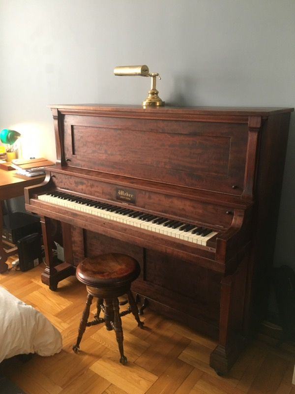 Wooden Upright Piano Weber Circa 1920s With Bench For In Wooden Upright Piano Weber Circa 1920s With Bench For In Brooklyn Ny Offerup