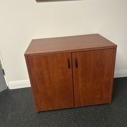 Wood Single Shelf Cabinet