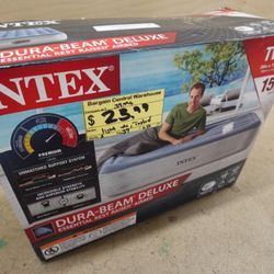 Twin 15″ Intex Essential Rest Airbed Mattress w/ Built‑in Pump