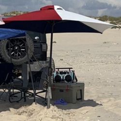 Texas Flag Umbrella With Stand 