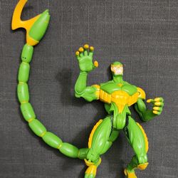TOY BIZ MARVEL SPIDER-MAN WEBTRAP SINISTER SCORPION ACTION FIGURE rare

