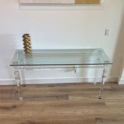 Acrylic Console Table. 