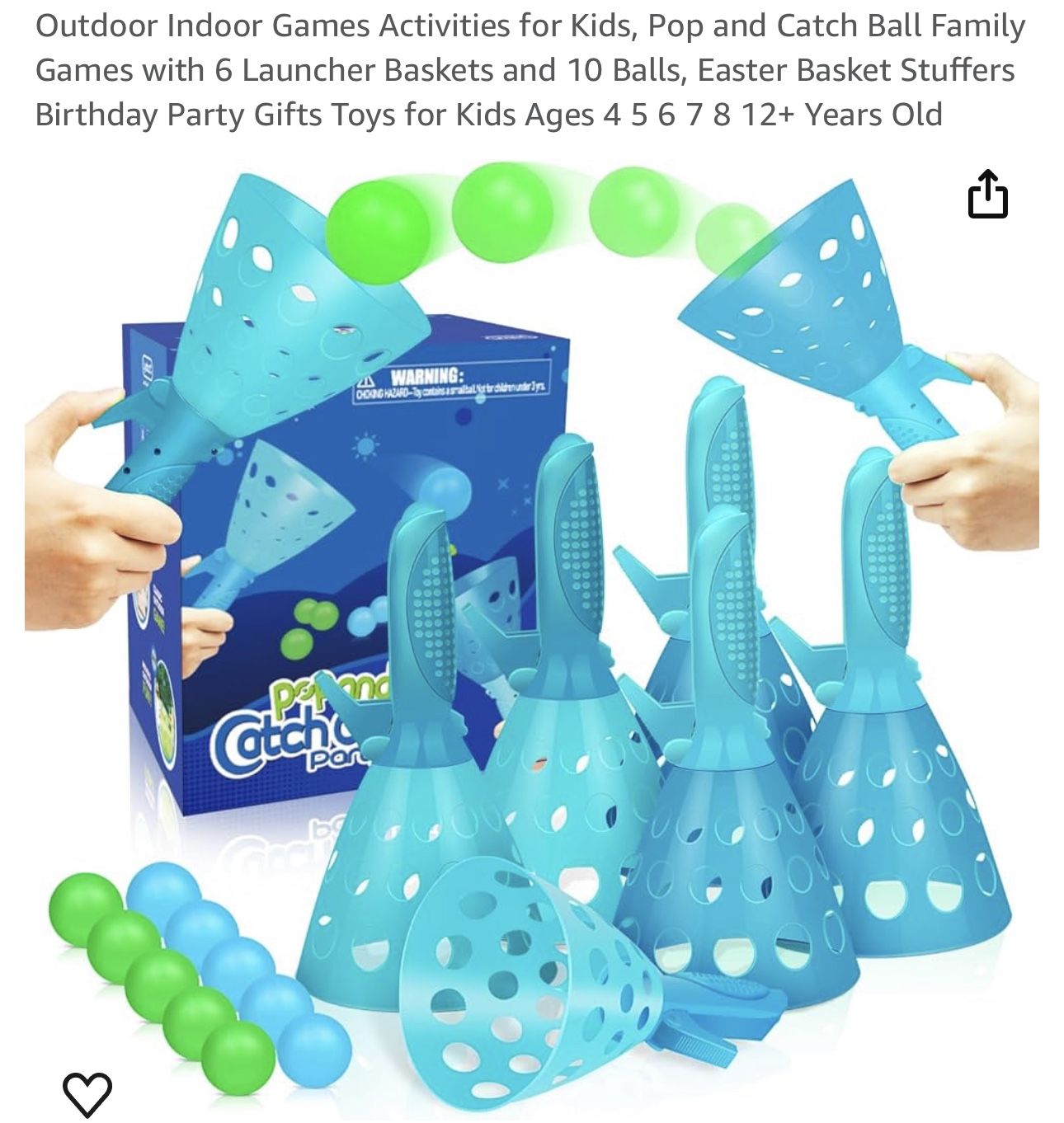 Pop And Catch Game, New