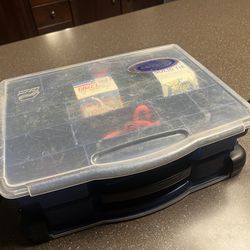 Fishing box with tackle