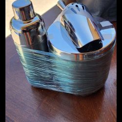 Stainless Steel Shaker/ Ice Bin Set