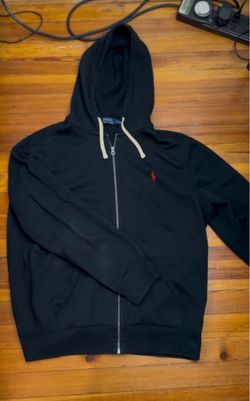 Polo Ralph Lauren Black Zip-Up Hoodie