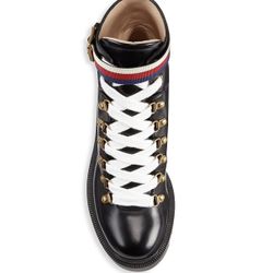 Gucci Magnum Leather Moto Boots