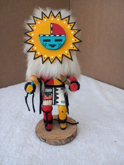 Vintage Native American Sun Kachina Handcrafted by H.D.L.