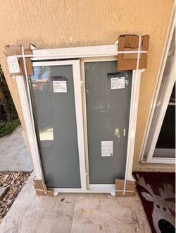 36 x 50 impact window horizontal slider, Privacy glass