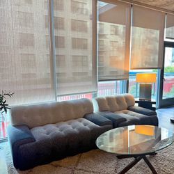 Italian Cream Style Gradient Sofa 