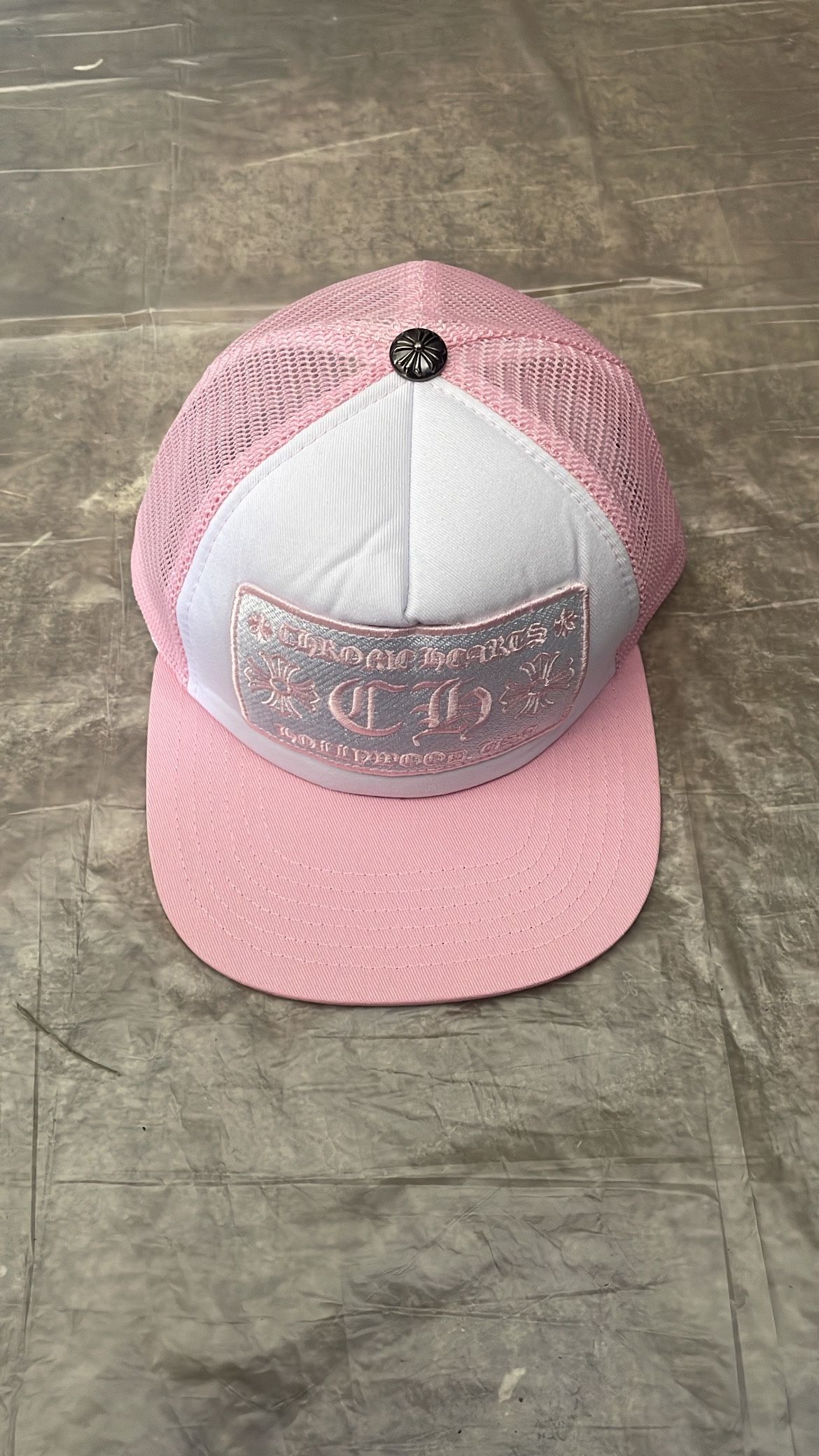 Chrome Heart Hat Pink 