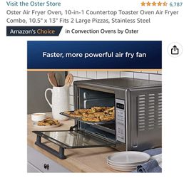 Oster Xl air fryer over for Sale in Lakewood, CA - OfferUp
