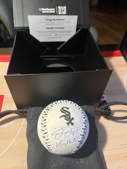 Fanatics Frank Thomas signed Team logo and stitching inscribed Big Hurt