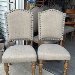 5 High End Farmhouse Dining Chairs W/wo Bench