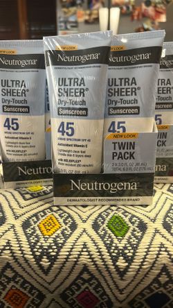Neutrogena Ultra Sheer Dry-Touch Sunscreen twin pack with SPF 45. 2 x $10 ‼️