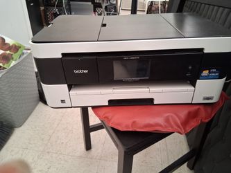 BROTHERS PRINTER SCANNER COPIER PHOTOS  & 2 INKS BLUE&BLACK
