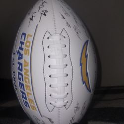 Los Angeles Chargers 2025 Autograph Signature Football