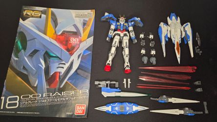 RG 00 Raiser (00 Gundam + 0 Raiser) Real Grade 1/144 Scale Bandai Model Kit