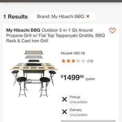 Great Deal! Hibachi + Grill! $1150 OBO