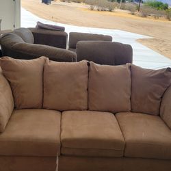 Suede lounge discount suites for sale