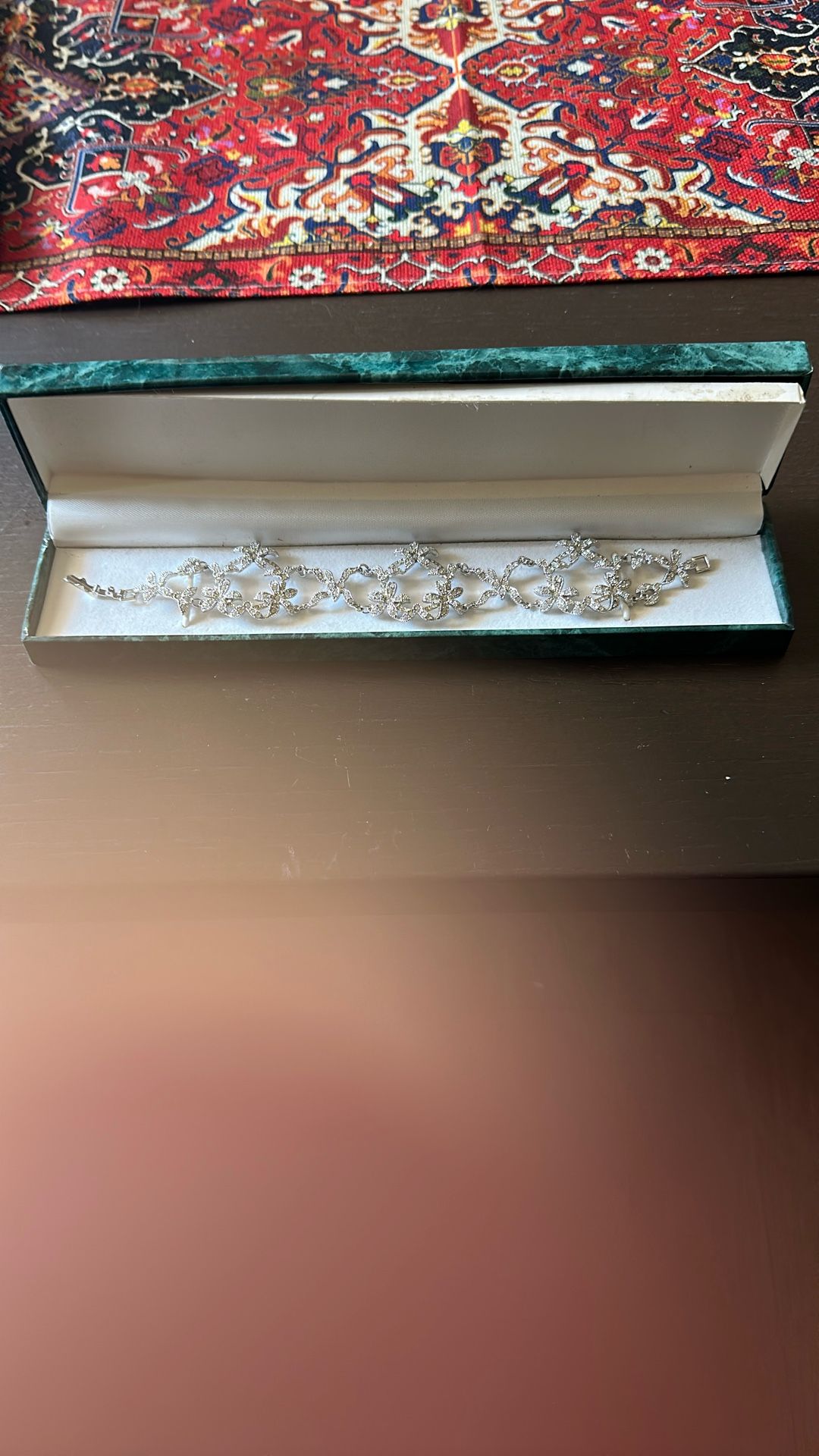 Bracelets Sterling Silver 925 With Rhinestone New