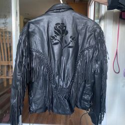 Women’s Black Leather Jacket