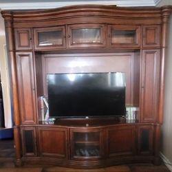 Large Wood TV Cabinet FREE