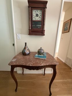 Antique French Louis XV Marble Top Table