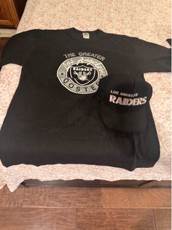 Vintage Los Angeles raiders tshirt and wool hat