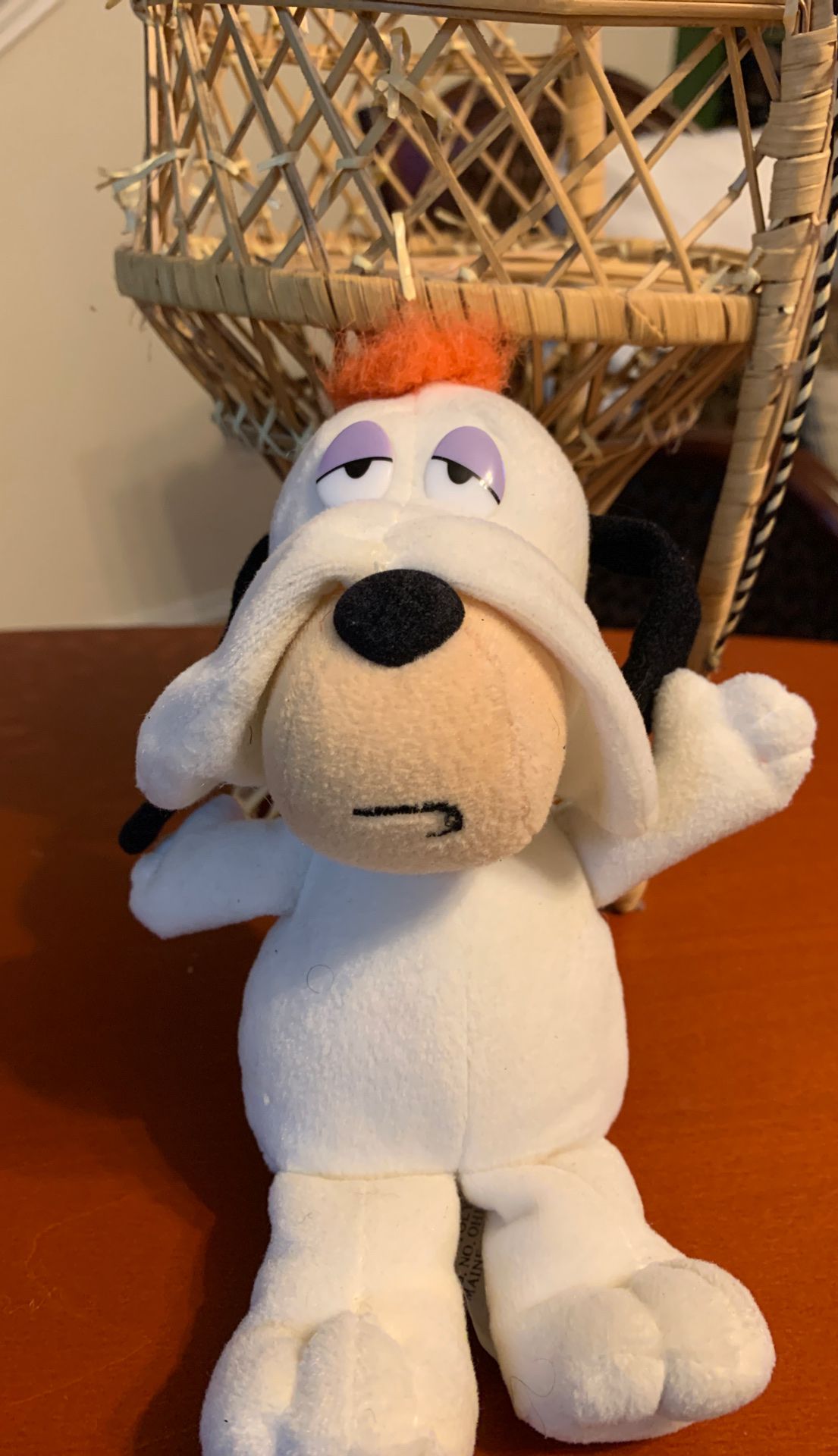 Vintage 1996 Cartoon Network droopy dog stuffed animal 8 inches