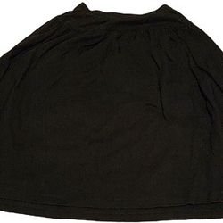 Adrienne Vittadaini Sport Women's Black Cotton Knee-Length Pencil Skirt - Size Large