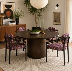 Vintage set of 4 post modern style dining chairs