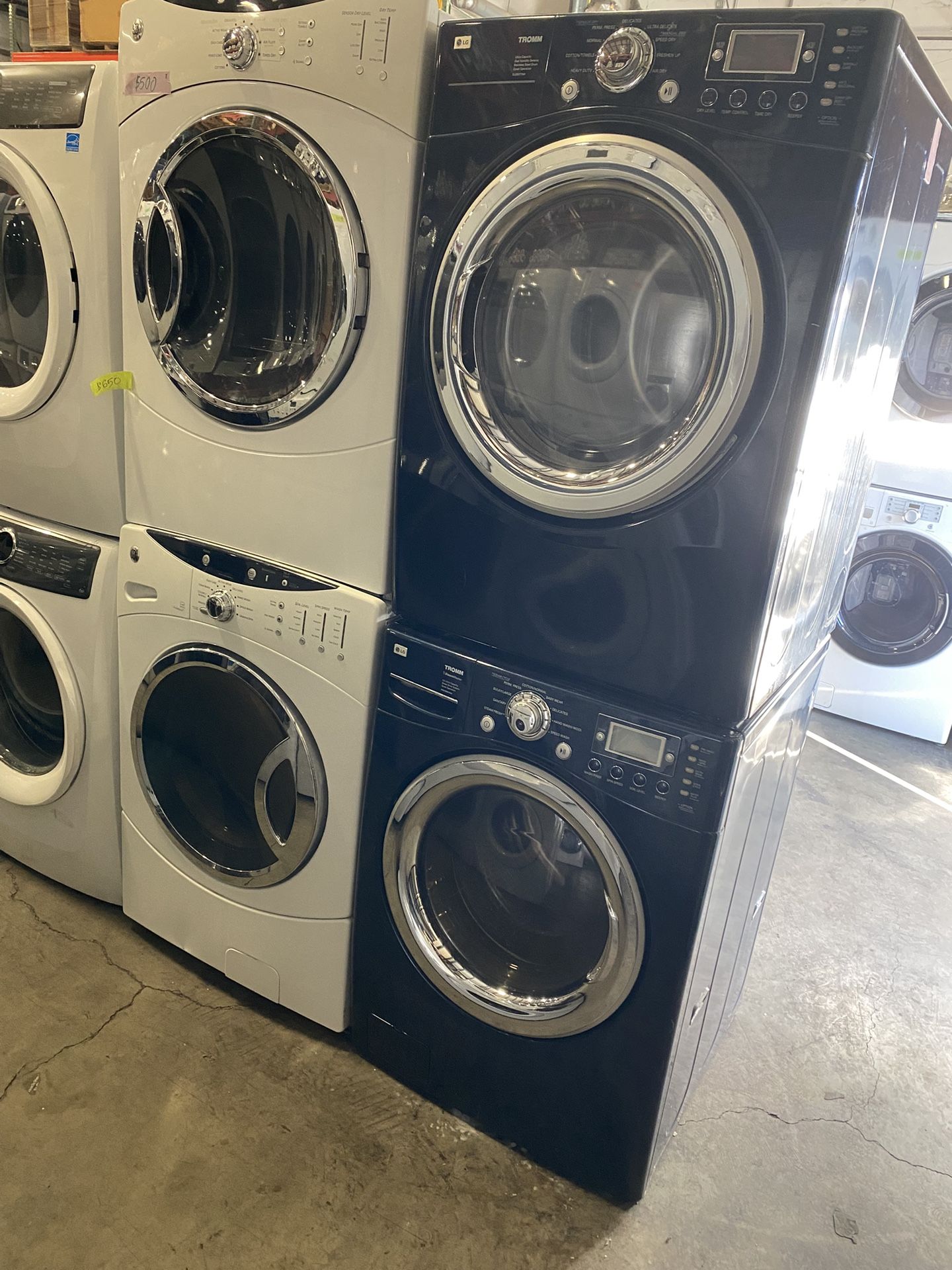LG XL WASHER & DRYER ELECTRIC Front Load SET WARRANTY DELIVERY READ