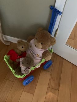 Sweet Teddy Bear Wagon Set