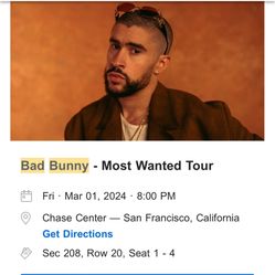 Bad Bunny Tickets 