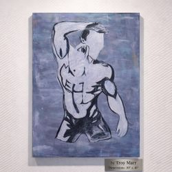 Hand Painted Acrylic On Canvas By Local Artist