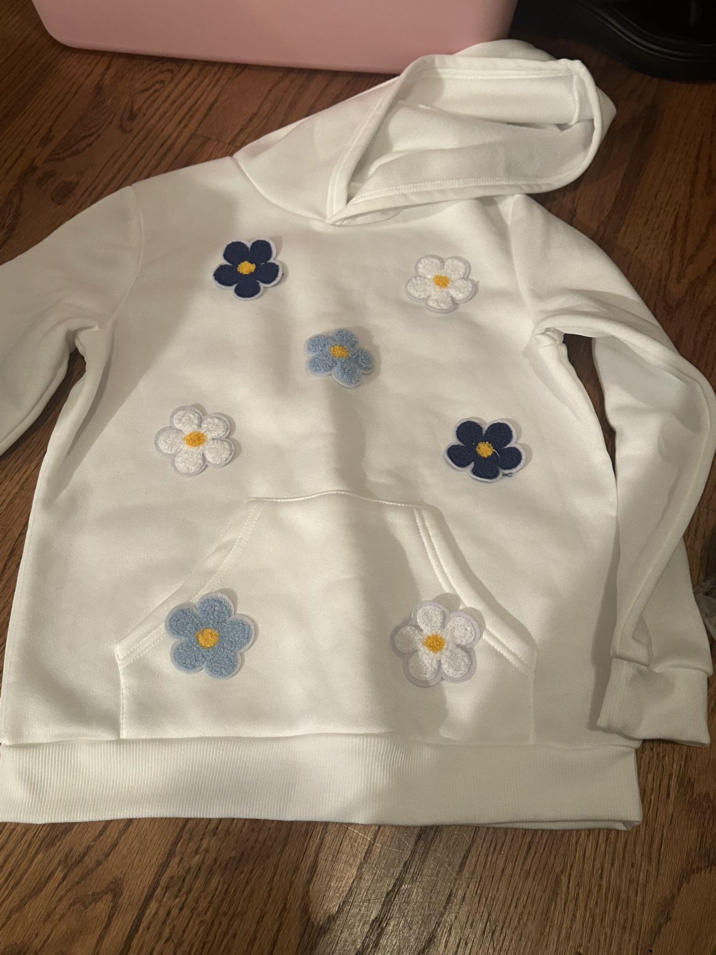 Two piece pants and sweatshirt with hood size 12