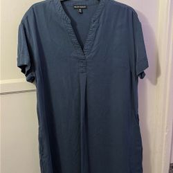 Navy Blue Denim Dress