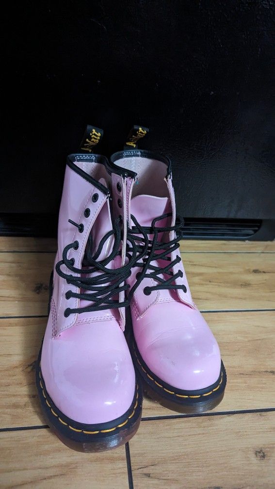 Used Pink Doc Martens