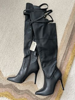 Altuzarra for Target Over-the-knee Boot Vegan Leather, NWT