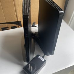 Two Verizon G1100 Dual Band Quantum AC1750 Wireless Wi-Fi Routers with 1 Adapter