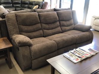 Chocolate recliner sofa