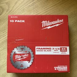 Milwaukee 7-1/4 in. x 24-Tooth Wood Cutting Framer Circular Saw Blade