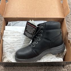 Women’s Skechers Steel Toe Boots, Black